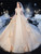 Shop 2020 Champagne Sparkle Bling Bling Beading Tulle Off The Shoulder Wedding Dress Under 500