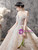 Shop 2020 Champagne Off The Shoulder Bling Bling Wedding Dress Under 500