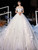 Shop Beautiful Off The Shoulder Long Train 3D Flowers Tulle Wedding Dress From Kemedress