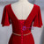 Shop Sexy V Neck Short Sleeves Beading Velvet Log Red Prom Dress Under 128