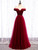 Shop 2020 Scoop Cap Sleeves See Through Sequin Tulle Burgundy Prom Dress Under 119