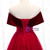 Shop 2020 Off The Shoulder Burgundy Tulle Velvet Appliques Long Prom Dress  Under 129