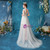 In Stock:Ship in 48 Hours White Tulle V-neck Beading Wedding Dress