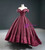 Burgundy Ball Gown Hi Lo Sequins Off the Shoulder Prom Dress 2020