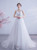 In Stock:Ship in 48 Hours White Tulle Lace Appliques Wedding Dress 2020