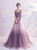 In Stock:Ship in 48 Hours Purple Tulle Spagehtti Straps Prom Dress 2020