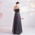 In Stock:Ship in 48 Hours Black Tulle Wave Point Strapless Prom Dress 2020
