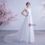 In Stock:Ship in 48 Hours A-Line White Tulle V-neck Appliques Wedding Dress 2020