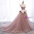 A-Line Pink Tulle Satin Spagehtti Straps Prom Dress 2020