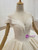 2020 Great Choice Champagne Ball Gown Sequins Cap Sleeve Beading Wedding Dress 2020