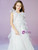 In Stock:Ship in 48 Hours White Tulle Long Flower Girl Dress 2020