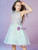 In Stock:Ship in 48 Hours Green Tulle Halter Knee Length Flower Girl Dress 2020