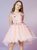 In Stock:Ship in 48 Hours Pink Tulle Tiers Embroidery Appliques Flower Girl Dress 2020