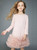 In Stock:Ship in 48 Hours Pink Long Sleeve Tulle Flower Girl Dress 2020