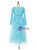 In Stock:Ship in 48 Hours Blue Tulle Sequins Long Sleeve Princess Flower Girl Dress 2020