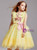 In Stock:Ship in 48 Hours Yellow Tulle Sequins Flower Girl Dress 2020