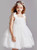 In Stock:Ship in 48 Hours White Tulle Wave Point Flower Girl Dress 2020