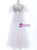 In Stock:Ship in 48 Hours White Tulle Short Sleeve Sequins Flower Girl Dress 2020