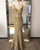 Gold Lace Two Piece Mermaid Prom Evening Dresses Long 2017