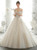 Champagne Ball Gown Tulle Off the Shoulder Puff SLeeve Wedding Dress 2020