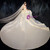 Ivory White Ball Gown Satin Strapless Ruffles Wedding Dress 2020