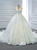 High Quality White Ball Gown Tulle High Neck Backless Beading Sequins Wedding Dress 