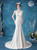 Instead, Opt For a Stylish In Stock:Ship in 48 Hours White Mermaid Satin Lace Appliques Wedding Dress 