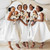 Is Now Available A-Line White Satin Halter Appliques Bridesmaid Dress With Bow