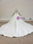 Shop An Amazing Selection Of White Ball Gown Satin High Neck See Through V-neck Wedding Dress