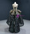 Be The Prom Queen Black Ball Gown Tulle Hi Lo Square Star Sequins Prom Dress