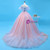 Shop Long Pink And Blue Ball Gown Tulle Off the Shoulder Quinceanera Dress