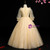 Amazing & Affordable Gold Ball Gown Tulle Long Sleeve Sequins Flower Girl Dress