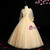 Amazing & Affordable Gold Ball Gown Tulle Long Sleeve Sequins Flower Girl Dress