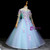 We Are The Destination For Affordable Blue Ball Gown Tulle Off the Shoulder Long Sleeve Flower Girl Dress