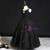 The Best Black Ball Gown Tulle Sequins Pleats Spagehtti Straps Flower Girl Dress