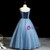 Shop For Cute Blue Ball Gown Tulle Spagehtti Straps Sequins Flwoer Girl Dress