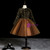 Buy The Newest Brown Tulle Sequins Long Sleeve V-neck Flower Girl Dress