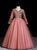 Find The Perfect Shade Of Pink Ball Gown Tulle Sequins V-neck Long Sleeve Flower Girl Dress