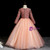 Buy From Pink Ball Gown Tulle Sequins V-neck Long Sleeve Long Flower Girl Dress