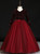 A Great Variety Of Burgundy Ball Gown Tulle V-neck Long Sleeve Sequins Girl Dress