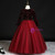 A Great Variety Of Burgundy Ball Gown Tulle V-neck Long Sleeve Sequins Girl Dress