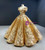 Come In a Wide Variety Of On-Trend Styles, Gold Ball Gown Sequins Off the Shoulder Appliques Prom Dress