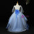 All Sizes Light Blue Hi Lo Tulle Off the Shoulder Appliques Flower Girl Dress