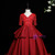 Whether You Are Looking For Burgundy Ball Gown V-neck Short Sleeve Appliques Flower Girl Dress