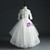 Brand New White Ball Gown Tulle Short Sleeve Appliques Flower Girl Dress