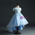 Never Miss Out On Sky Blue Ball Gown Tulle Hi Lo Off the Shoulder Appliques Flower Girl Dress