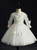 A Great Variety Of White Ball Gown Tulle Short Sleeve Butterfly Appliques Flower Girl Dress