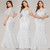 Find The Perfect Shade Of Plus Size White Mermaid Tulle Short Sleeve Sequins Prom Dress