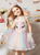 For Your Big Night Pink Two Piece Sequins Halter Top And Tulle Skirt Flower Girl Dress