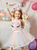 For Your Big Night Pink Two Piece Sequins Halter Top And Tulle Skirt Flower Girl Dress